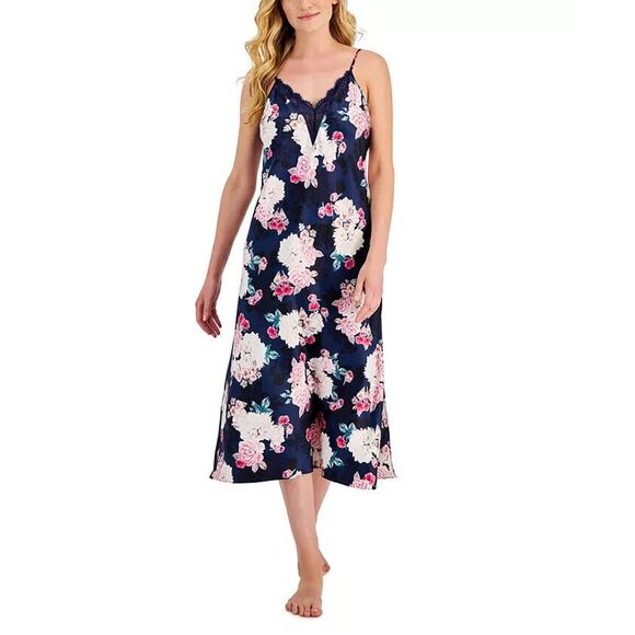 INC International Concepts Women's Bouquet Lace-Trim Nightgown Small NWT - Picture 1 of 3